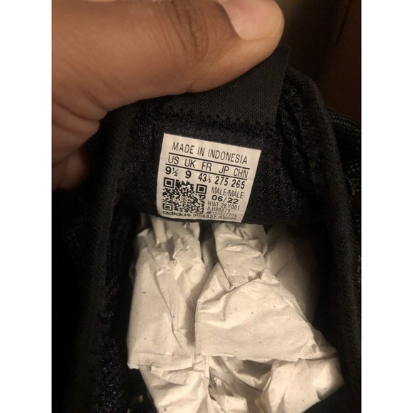 adidas Men's Kaptir 2.0 Running Shoes Black/Black/Carbon H00279 Sz 9.5 - Picture 5 of 7